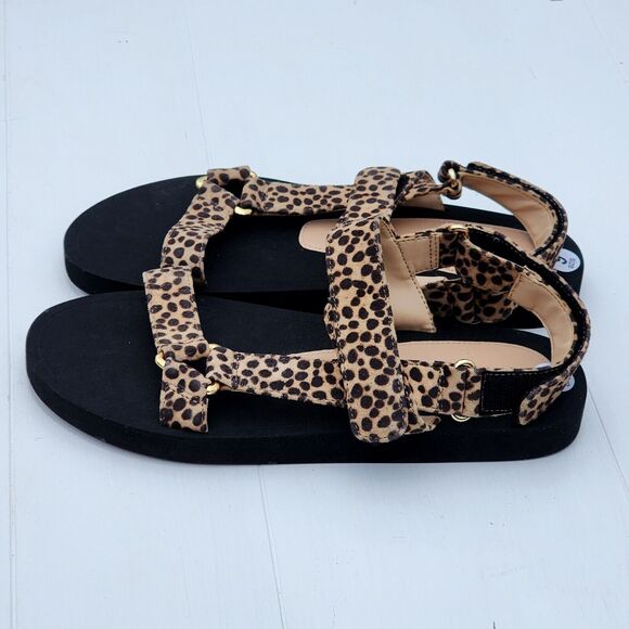 Stuart Weitzman Wmn Brown Cheetah Print Suede Vail Slingback Sandals US 6 EU 36 - Picture 6 of 9